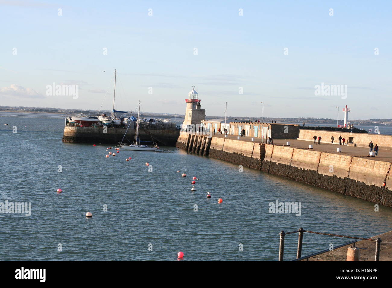 Dublin bay, Howth Ireland howth lighthouse, pier day out fishing