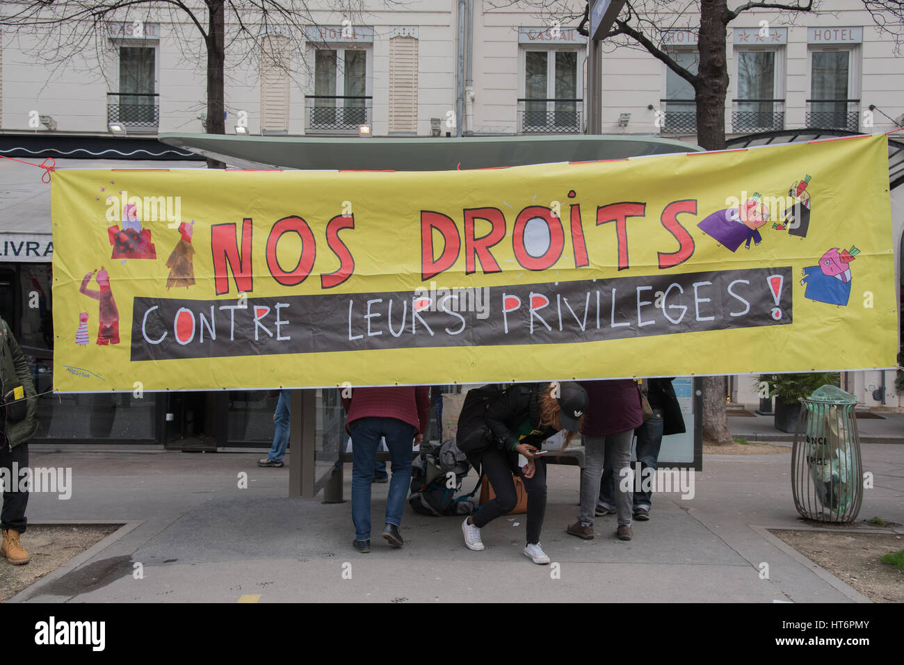 National event in Paris: Health, social and public services Stock Photo