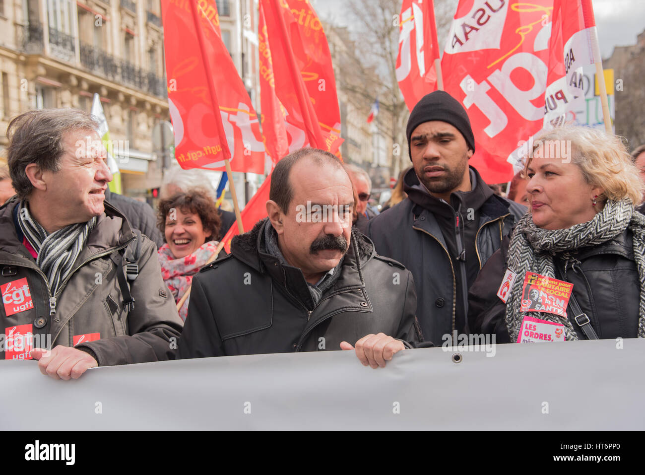National event in Paris: Health, social and public services Stock Photo