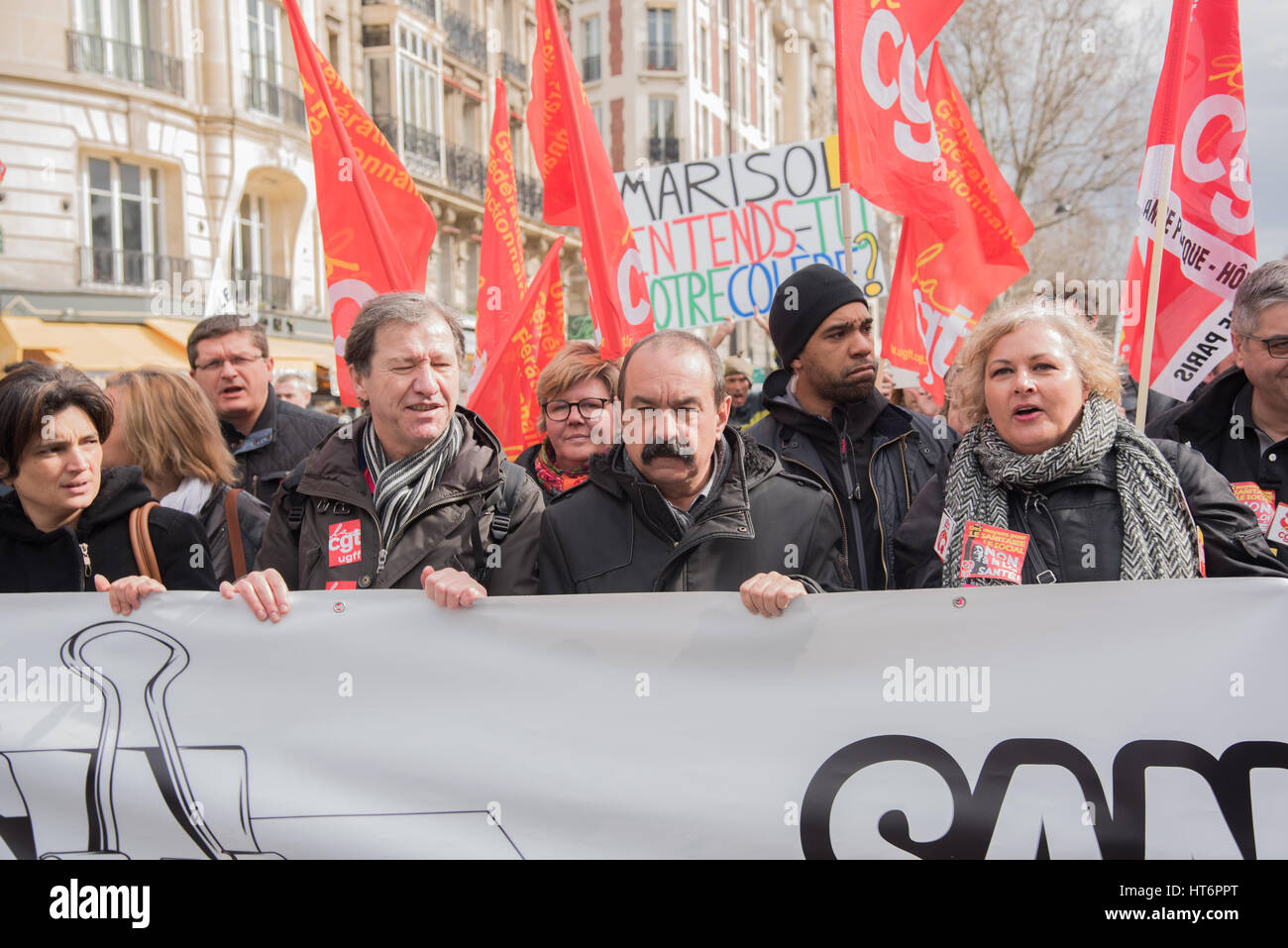 National event in Paris: Health, social and public services Stock Photo