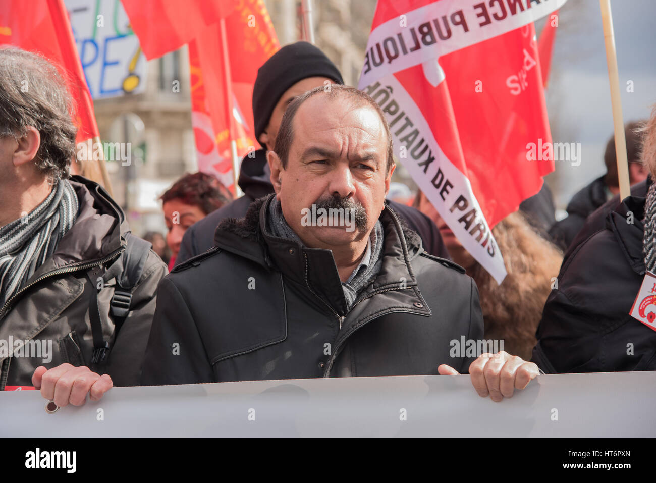 National event in Paris: Health, social and public services Stock Photo