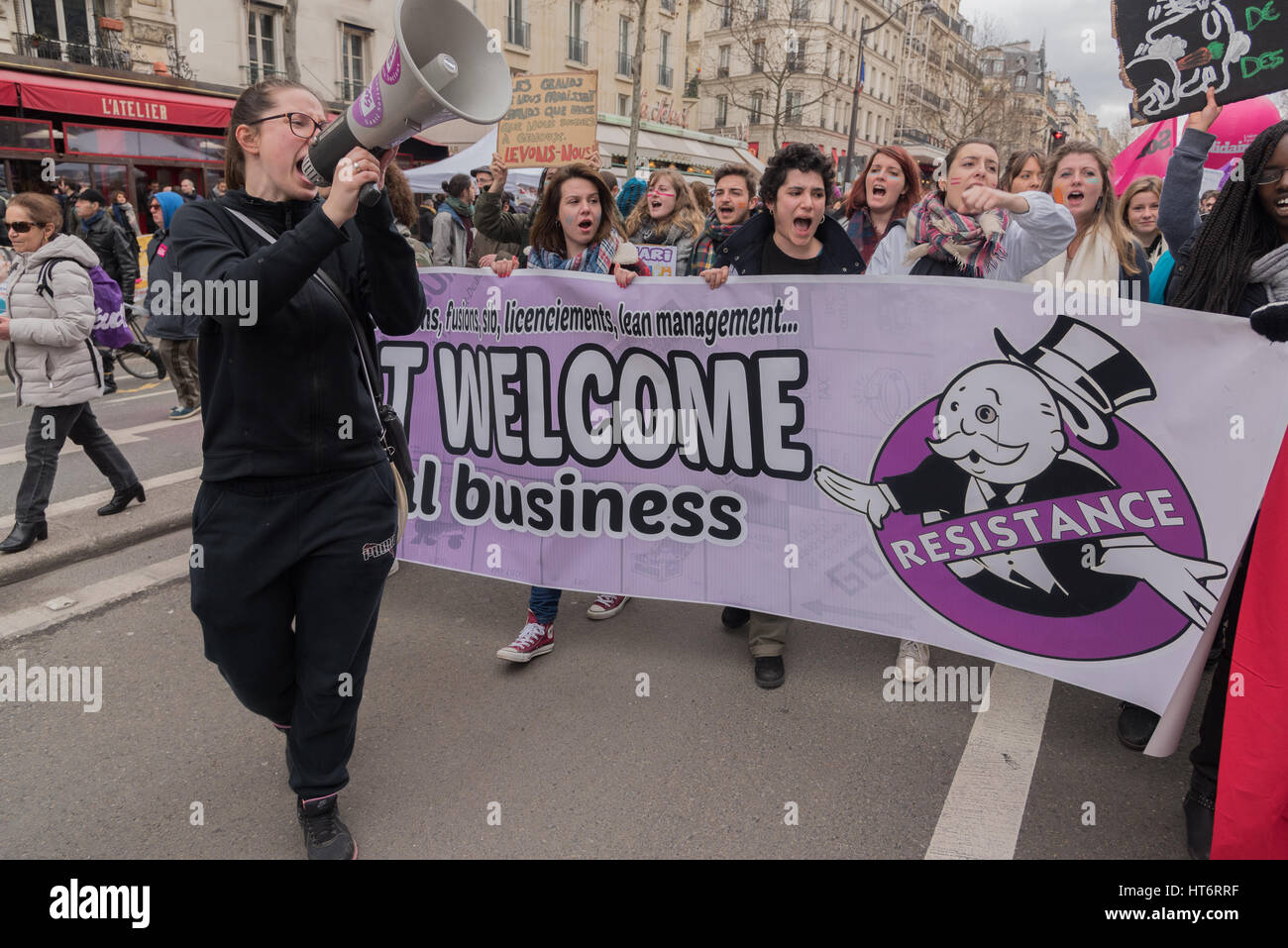 National event in Paris: Health, social and public services Stock Photo