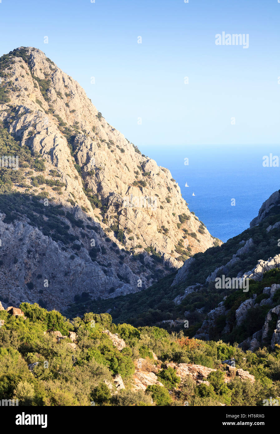 Bayir Landscape near Bayir, Bozburun Peninsula, Turkey Stock Photo - Alamy