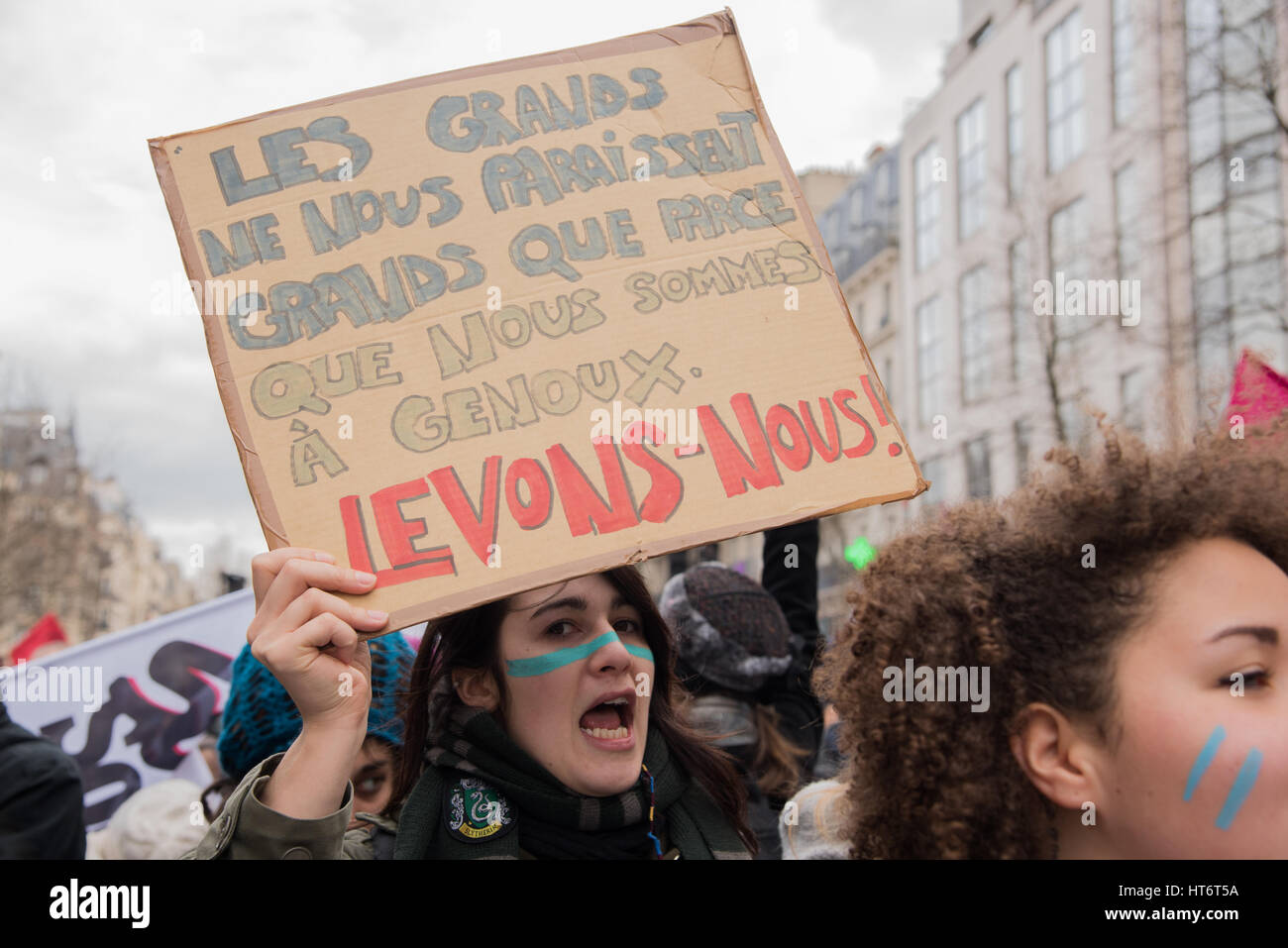 National event in Paris: Health, social and public services Stock Photo
