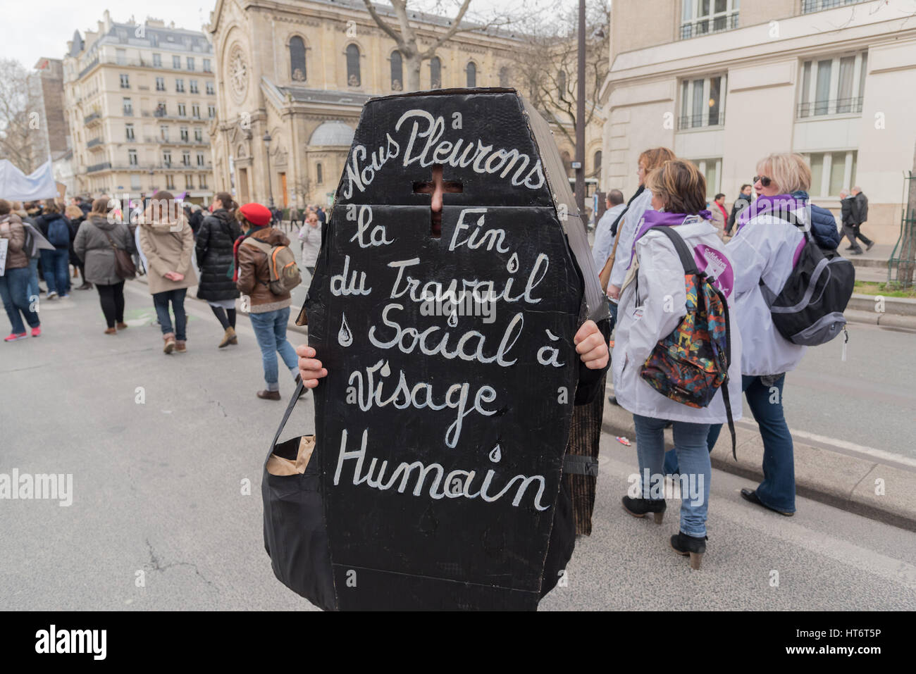 National event in Paris: Health, social and public services Stock Photo