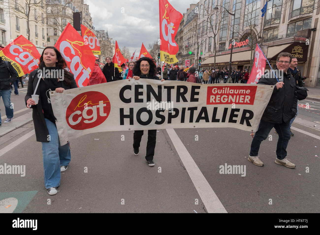 National event in Paris: Health, social and public services Stock Photo