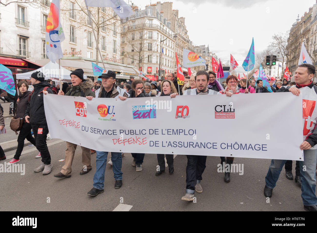 National event in Paris: Health, social and public services Stock Photo