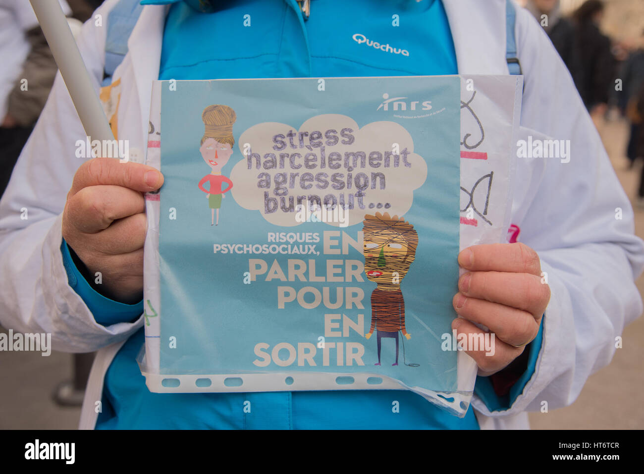 National event in Paris: Health, social and public services Stock Photo