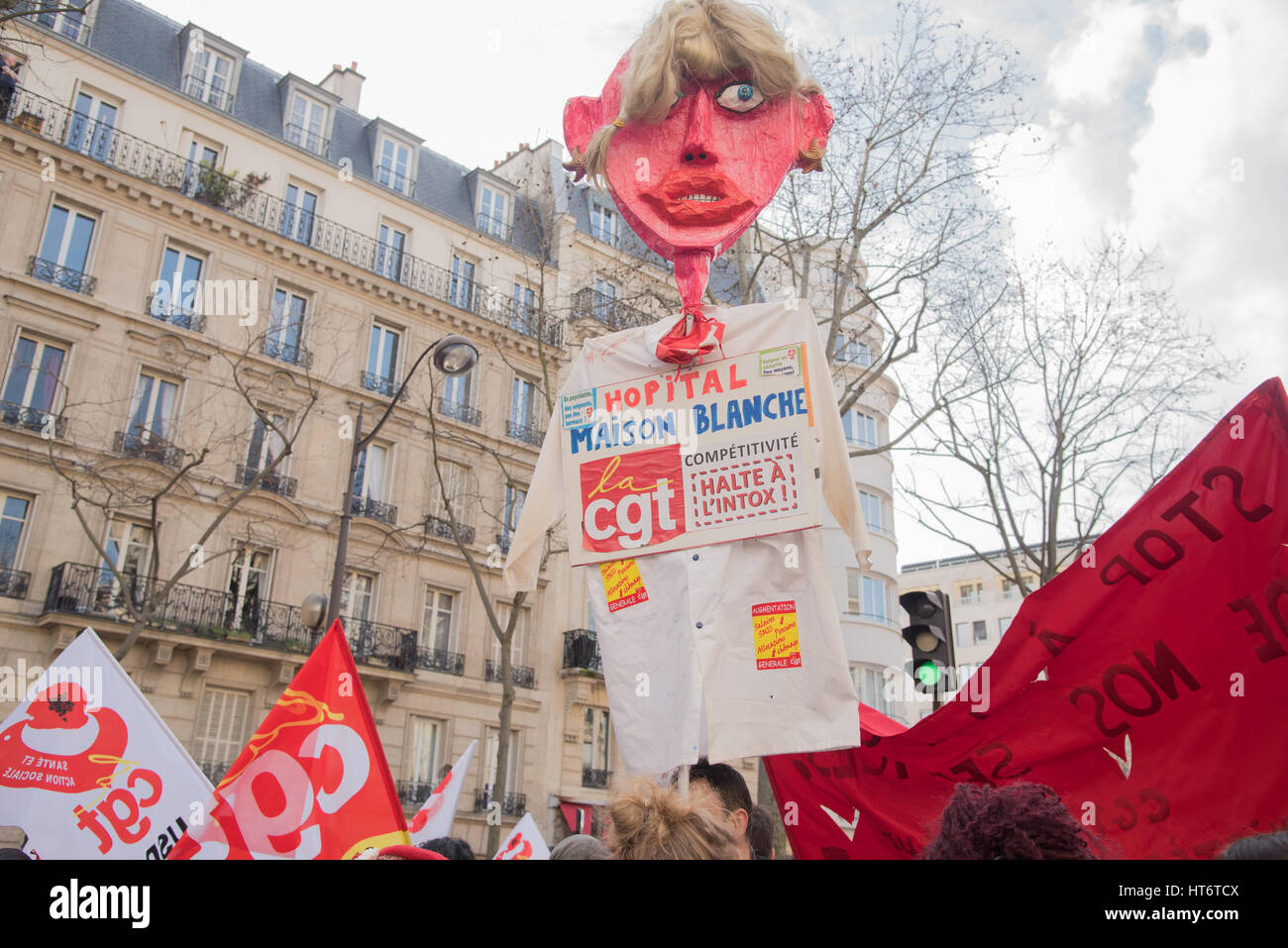 National event in Paris: Health, social and public services Stock Photo