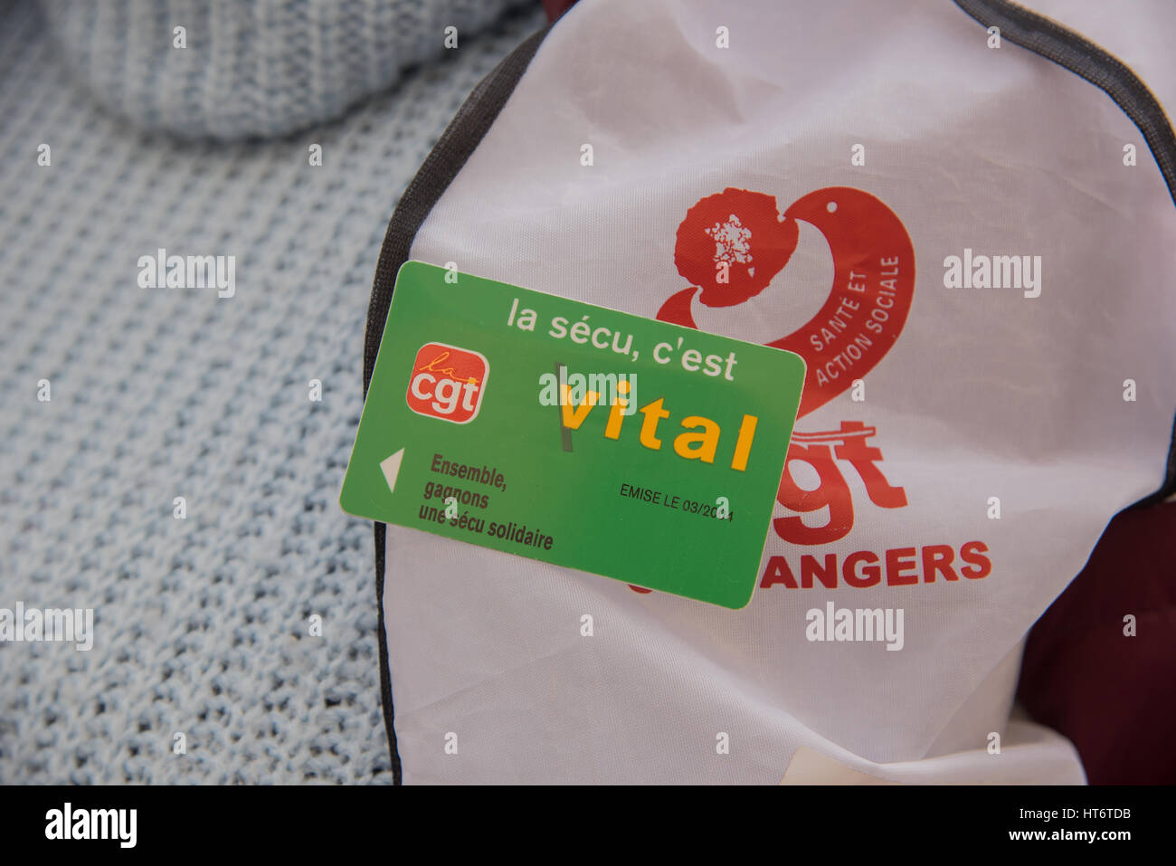 National event in Paris: Health, social and public services Stock Photo