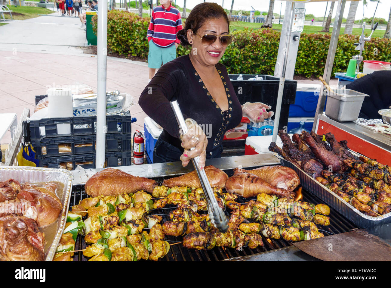 Miami Beach Florida Art Deco Weekend community festival vendor street
