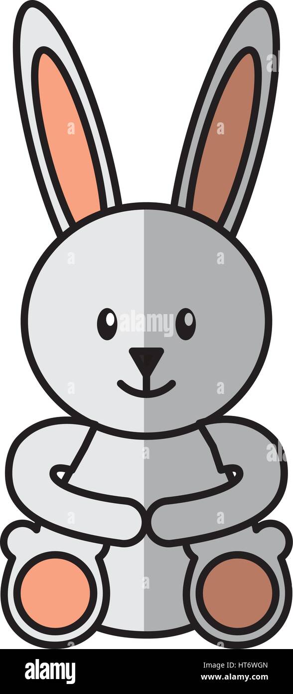 cute rabbit character icon Stock Vector Image & Art - Alamy