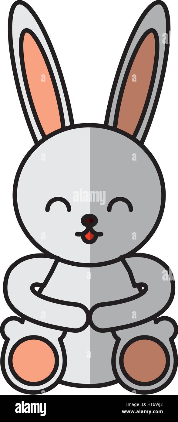 cute rabbit character icon Stock Vector Image & Art - Alamy