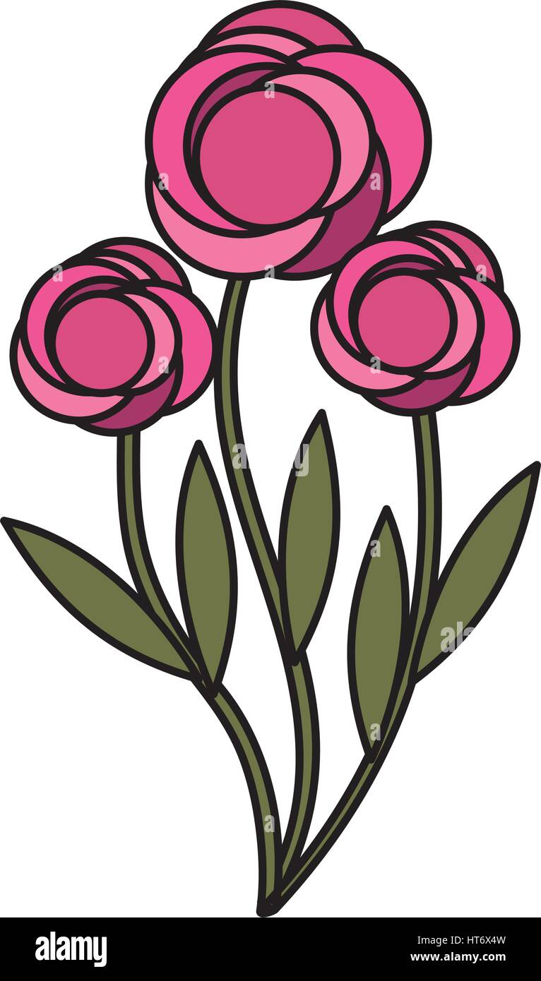 cute flower garden isolated icon Stock Vector Image & Art - Alamy
