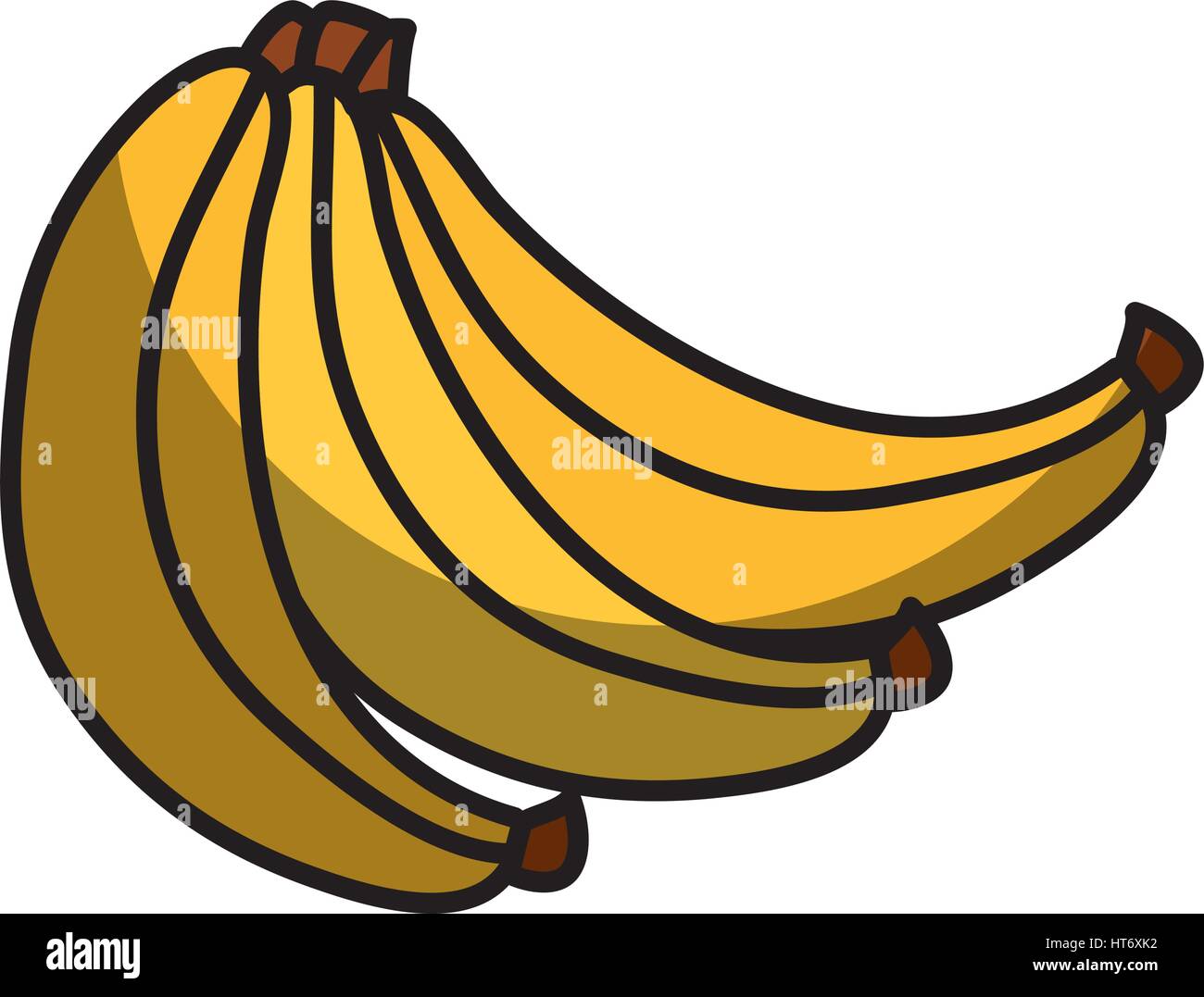 banana fresh fruit drawing icon Stock Vector Image & Art - Alamy