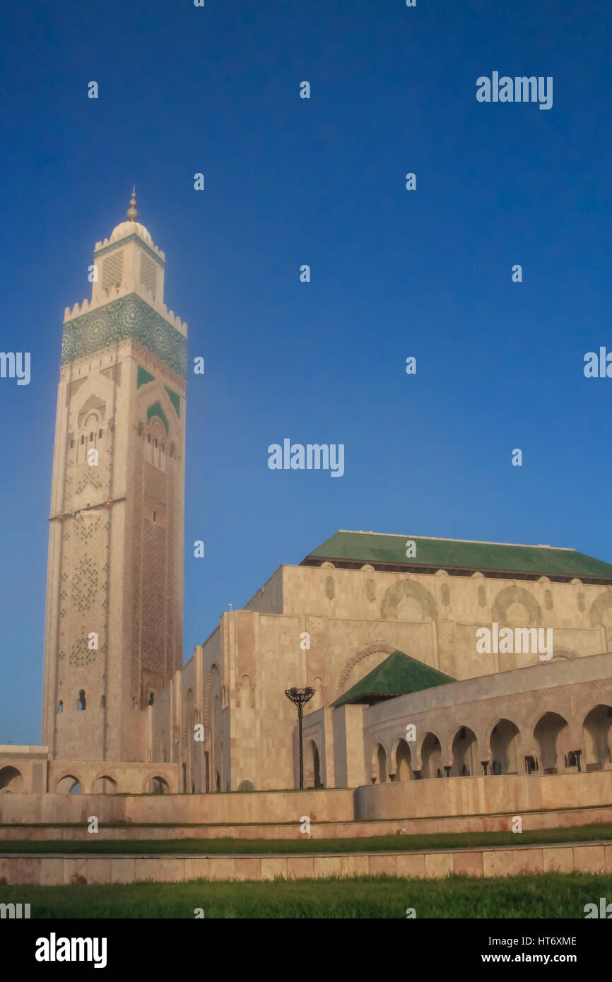 Hassan II Mosque -Casablanca, Morocco Stock Photo