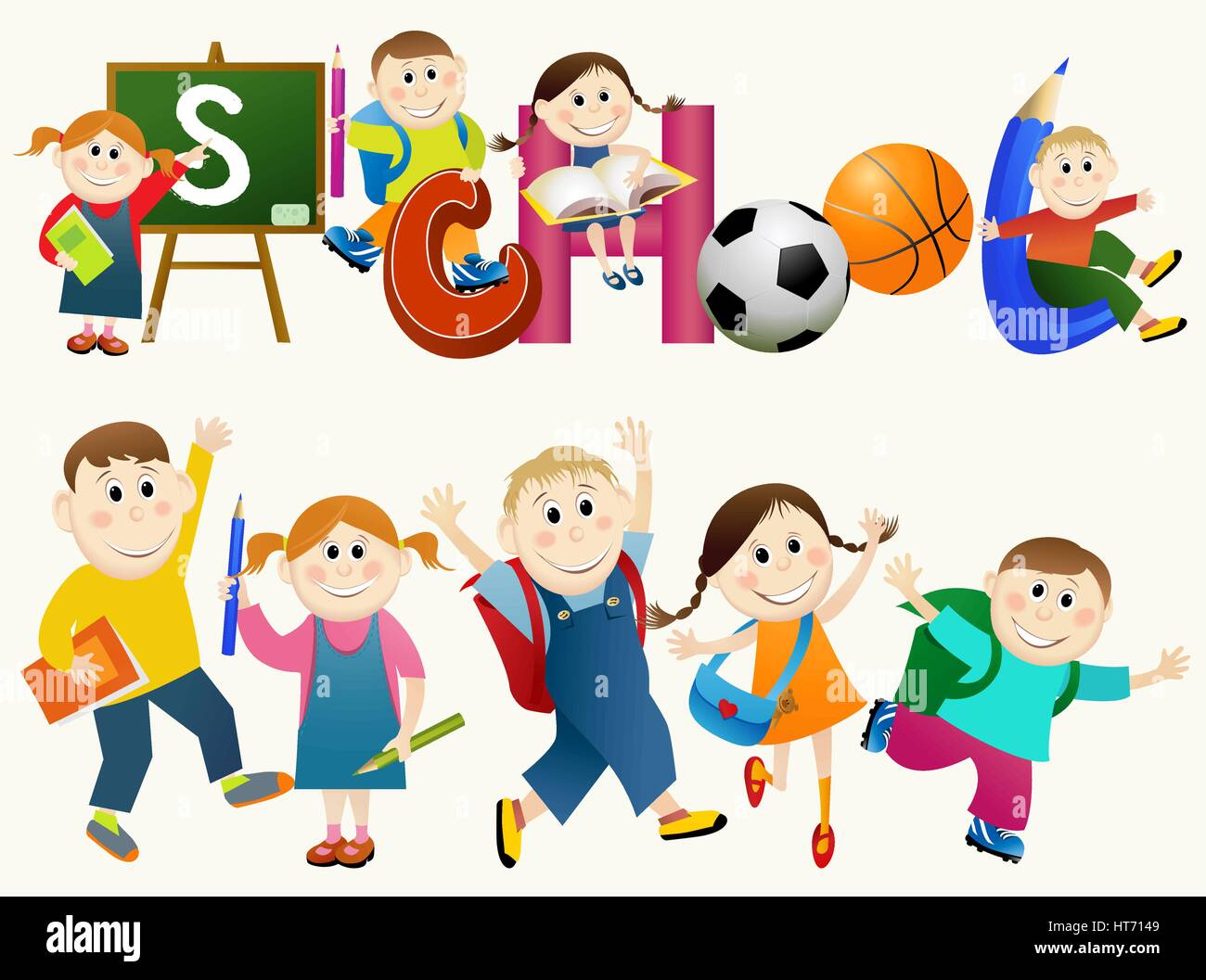 Back to school Stock Vector Image & Art - Alamy