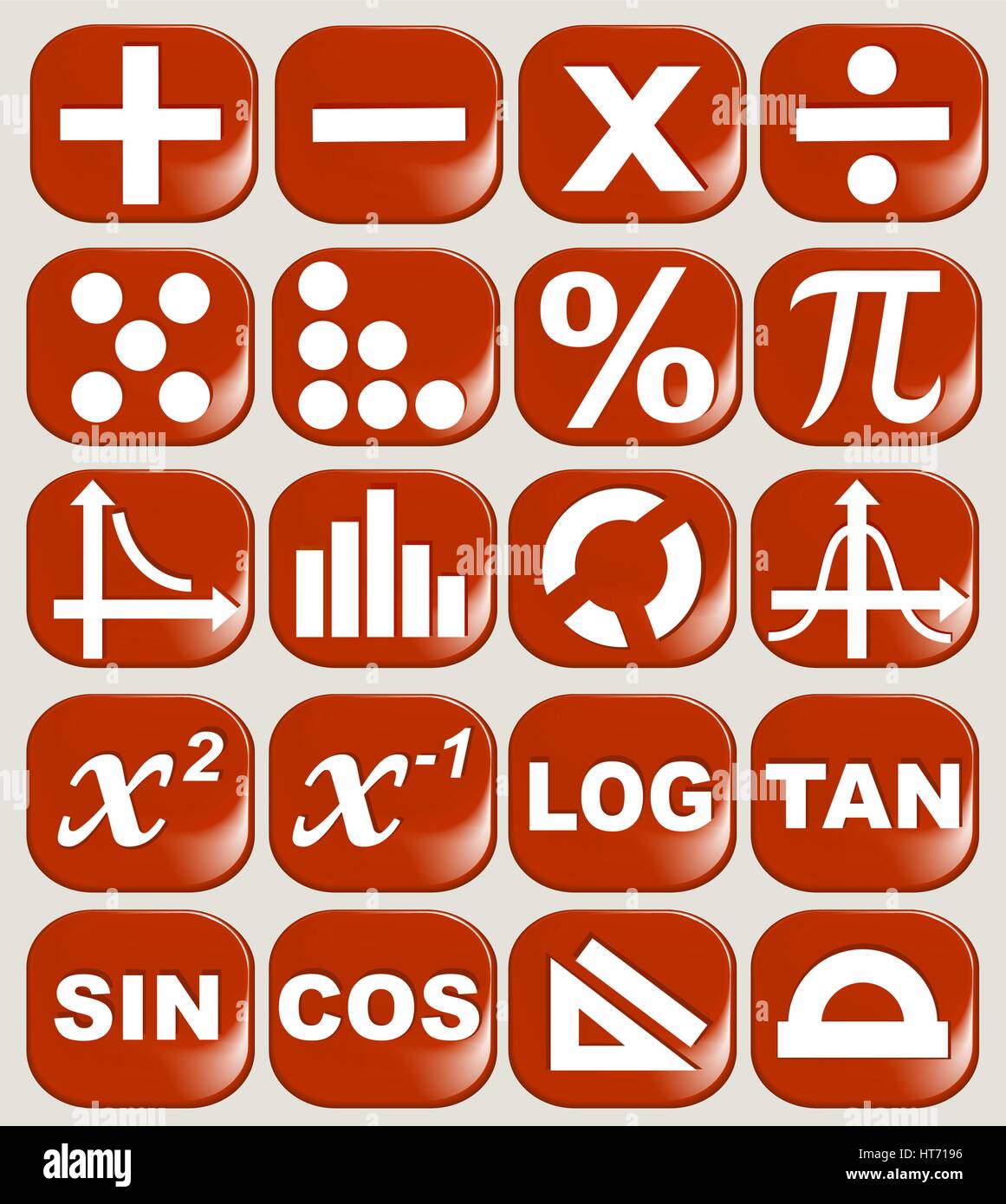 Math related symbols Stock Vector Image & Art Alamy