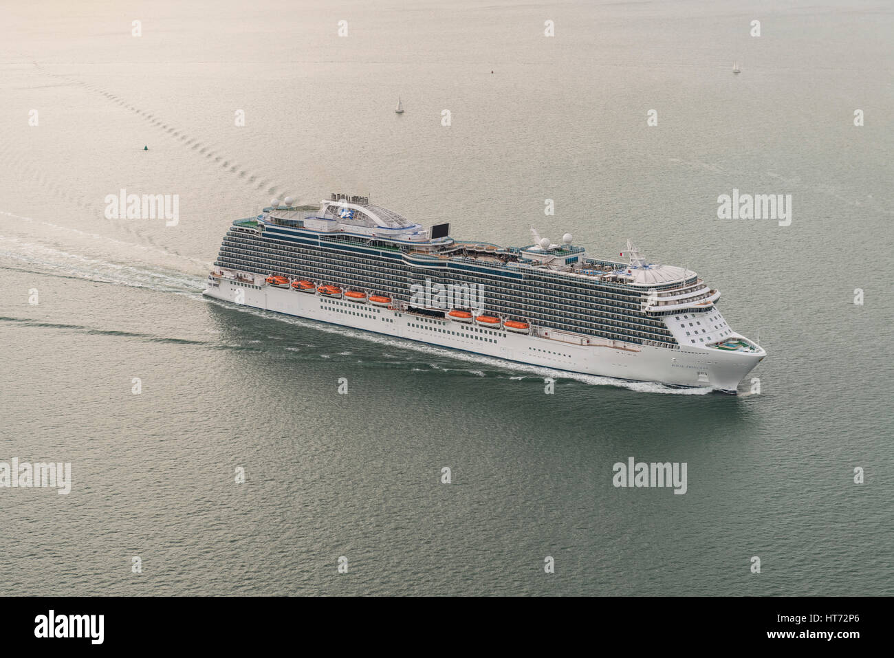The Royal Princess sailing from Southampton, United Kingdom Stock Photo Alamy