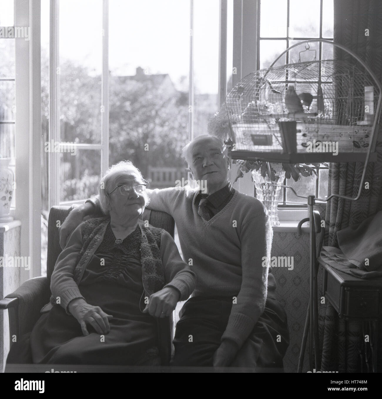 1960s Historical In The Back Room Of Their House With The French