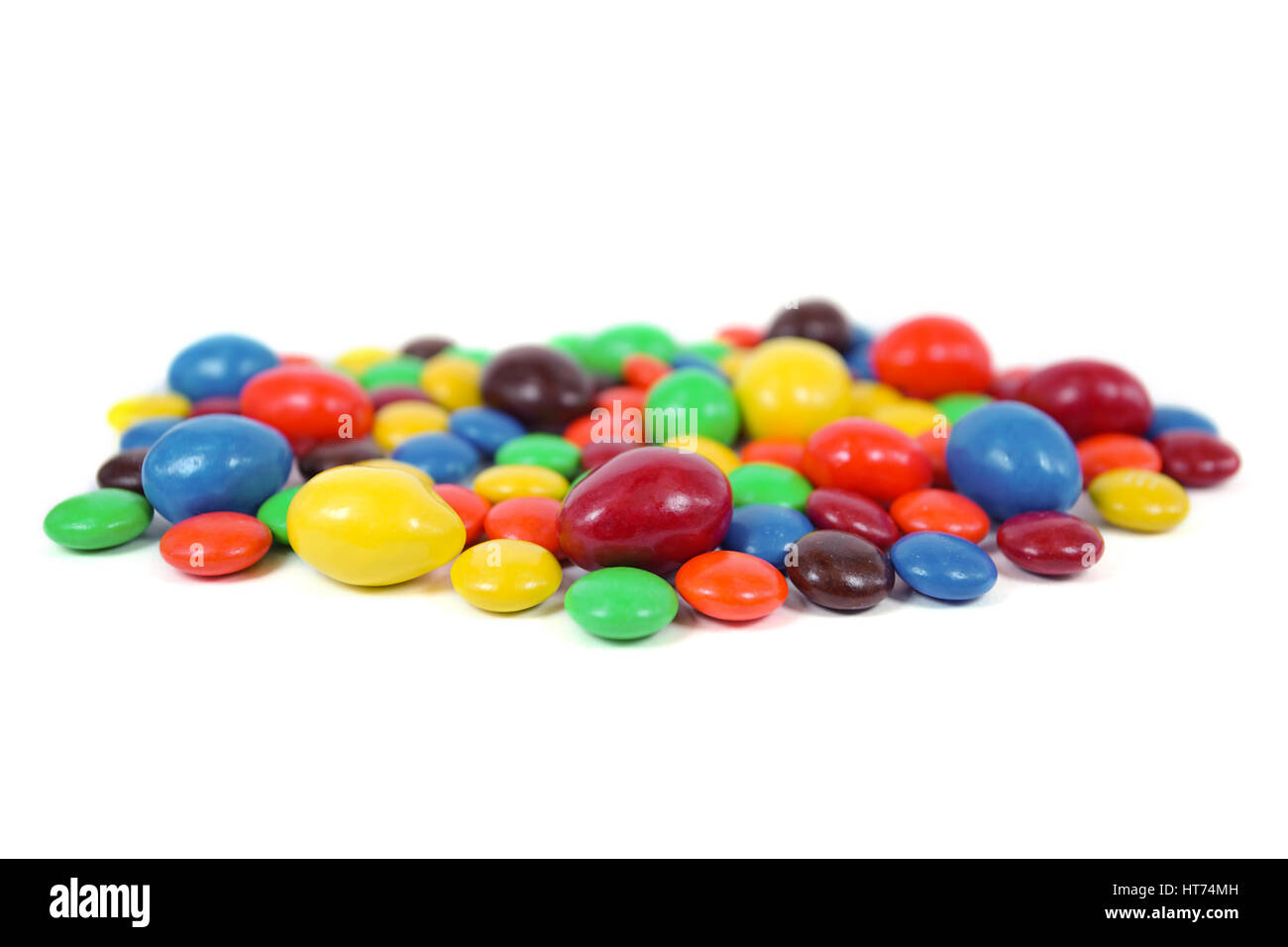 Selective focus Colorful sweet candy isolated on white background Stock ...