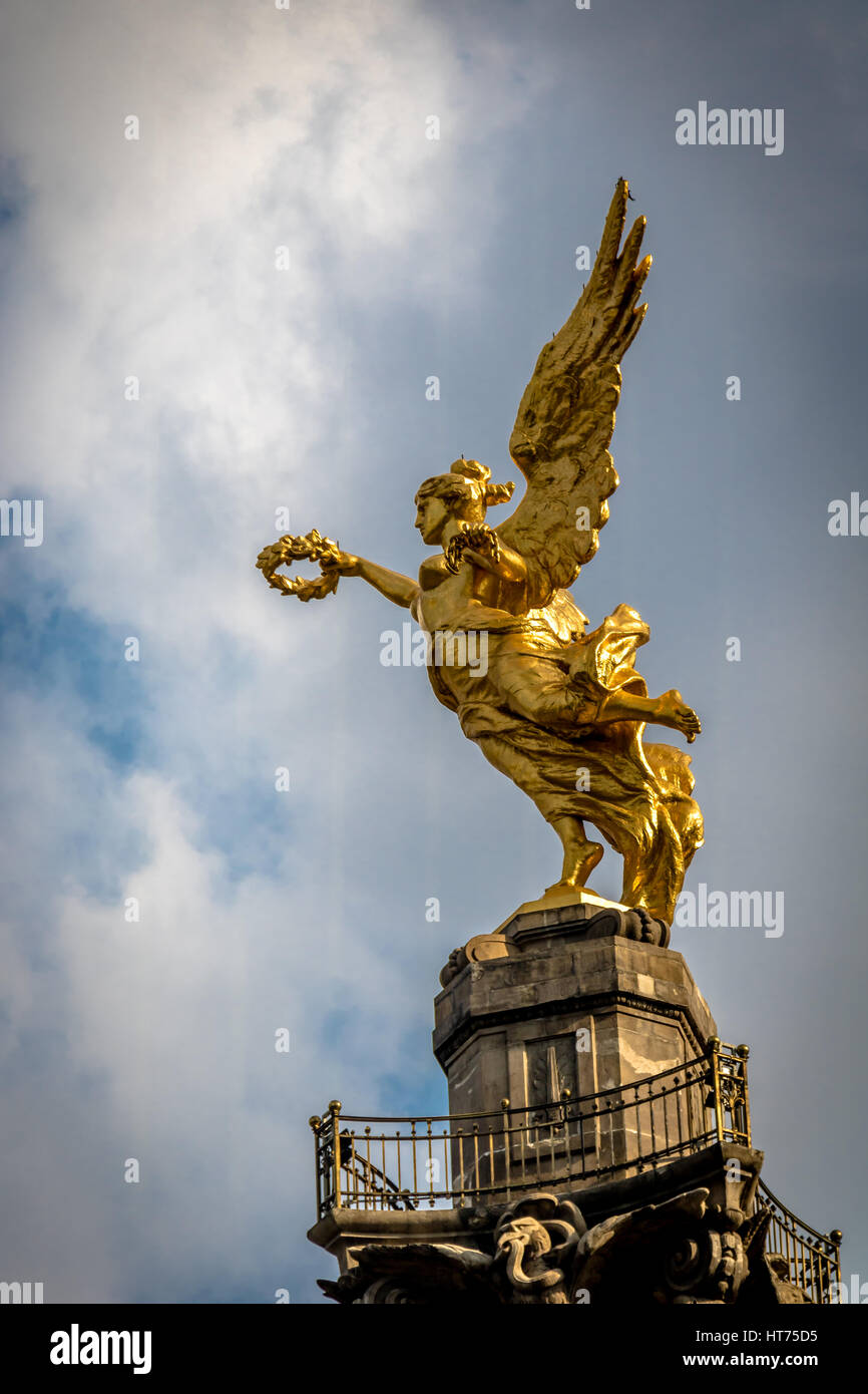 Angel of Independence Monument - Mexico City, Mexico Stock Photo