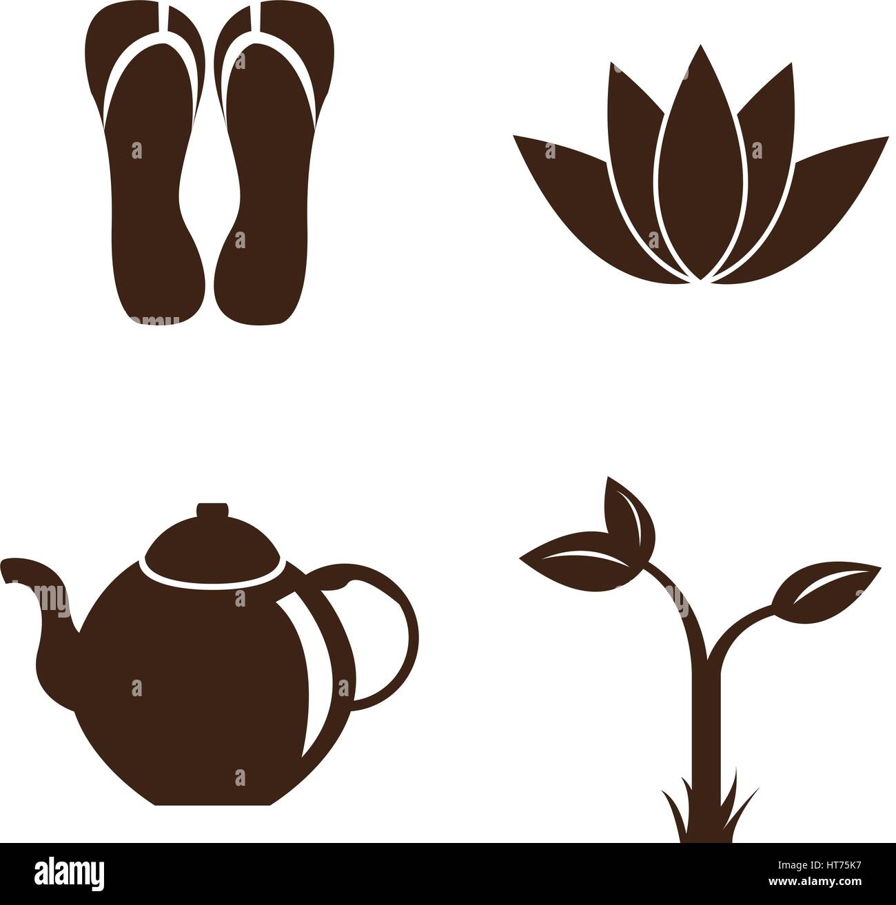 Set of spa icons Stock Vector Image & Art - Alamy