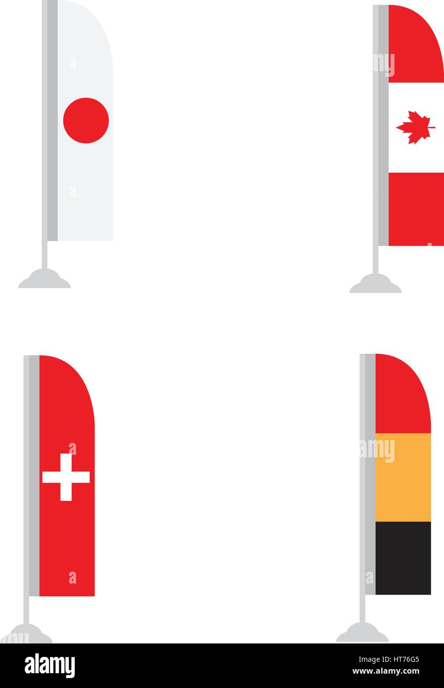 Set of flags Stock Vector Image & Art - Alamy