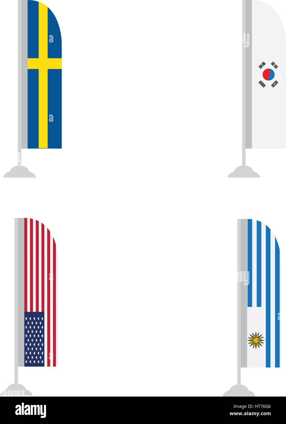 Set of flags Stock Vector Image & Art - Alamy