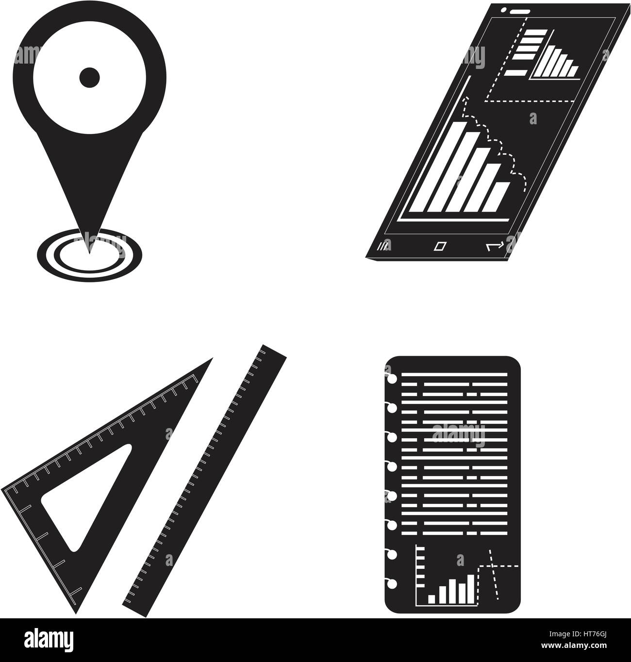Set of business icons Stock Vector Image & Art - Alamy