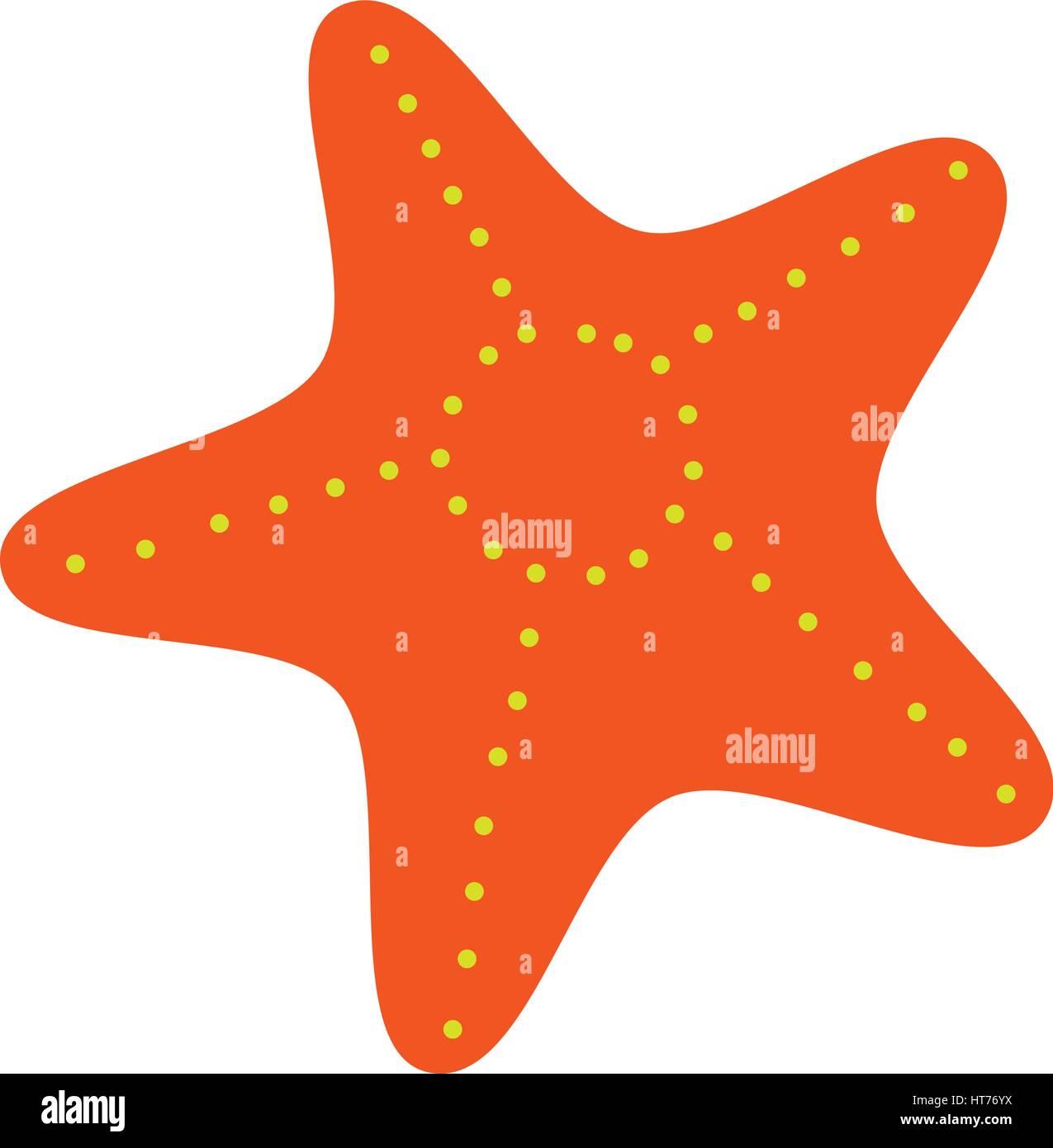 Summer starfish animal isolated Stock Vector Images - Alamy