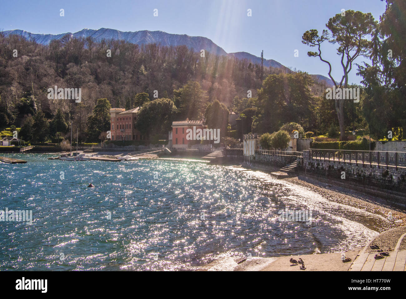Lenno, Lake Como, Lombardy Region, Italy Stock Photo