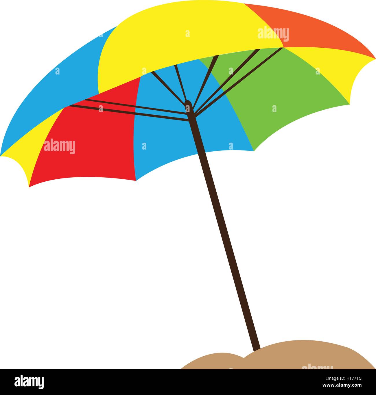 Isolated sand umbrella Stock Vector Image & Art - Alamy