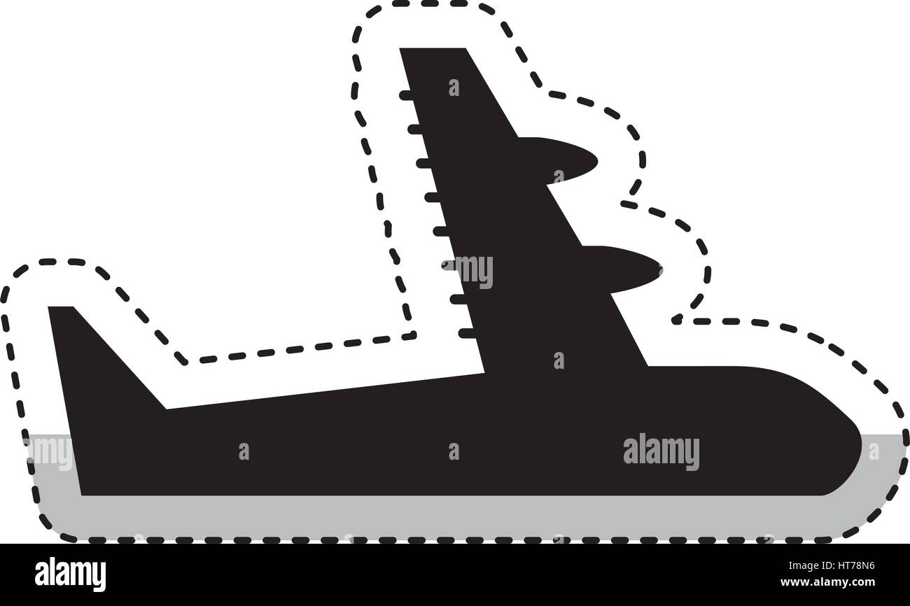 airplane flying silhouette icon Stock Vector Image & Art - Alamy
