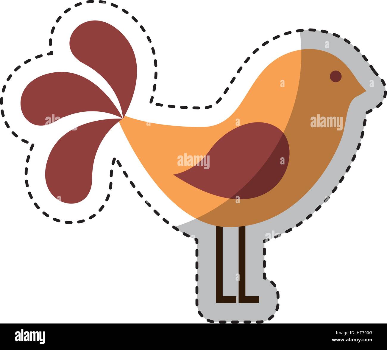 cute bird isolated icon Stock Vector Image & Art - Alamy