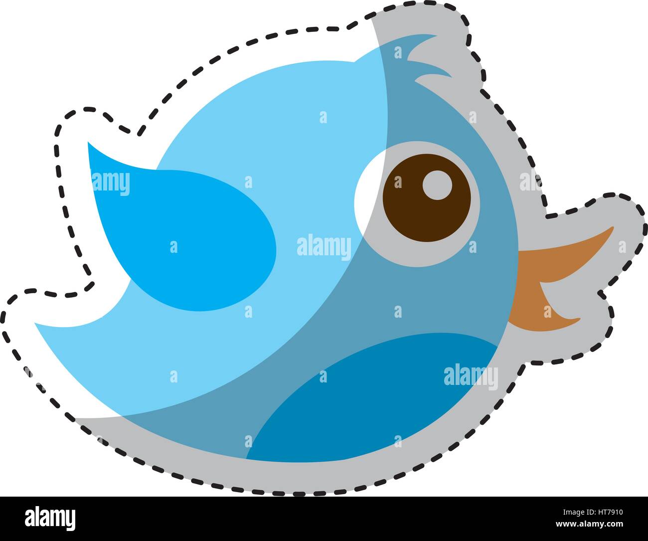 cute bird isolated icon Stock Vector Image & Art - Alamy