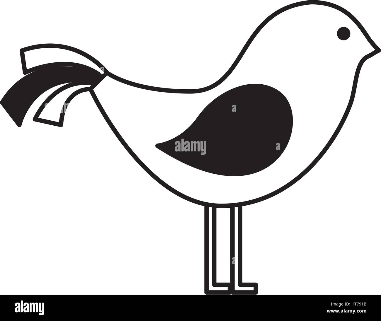 cute bird isolated icon Stock Vector Image & Art - Alamy