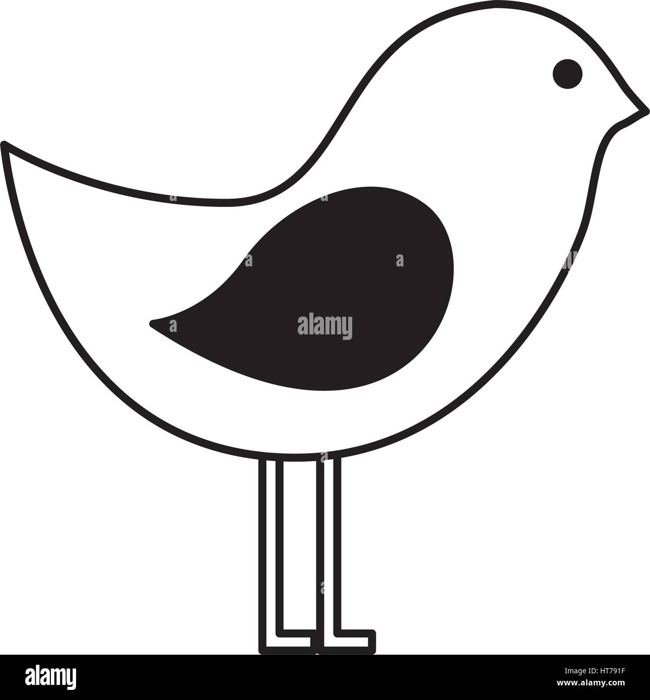 cute bird isolated icon Stock Vector Image & Art - Alamy