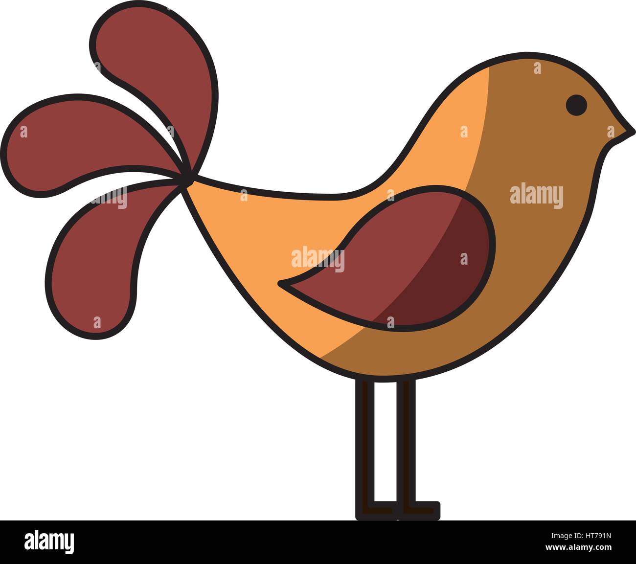 cute bird isolated icon Stock Vector Image & Art - Alamy