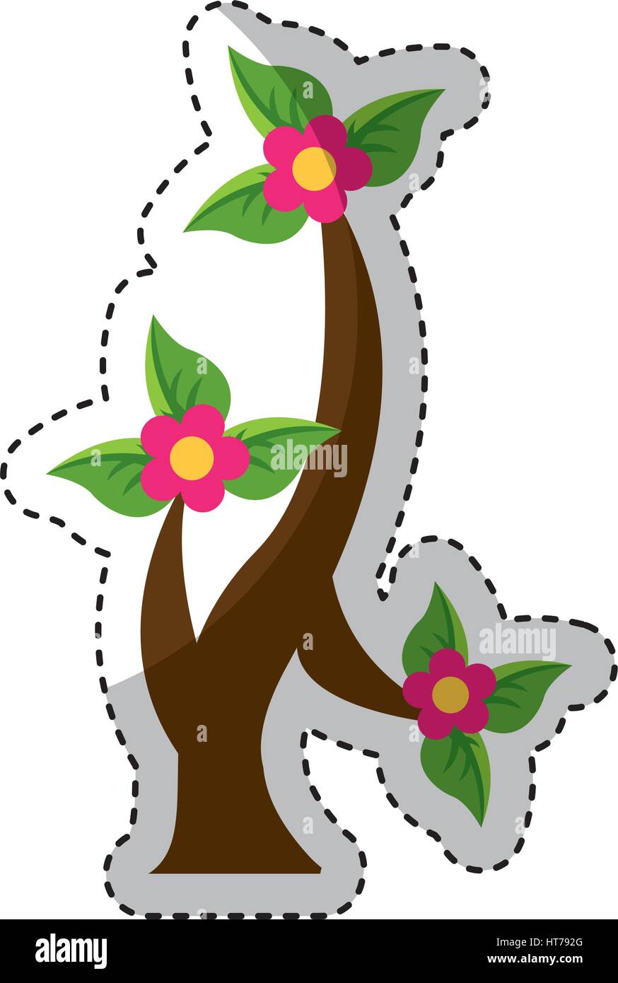 tree branch nature isolated icon Stock Vector Image & Art - Alamy