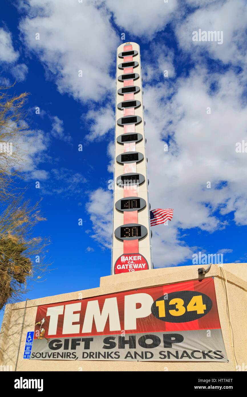 World's Largest Thermometer, Baker, California, USA Stock Photo Alamy