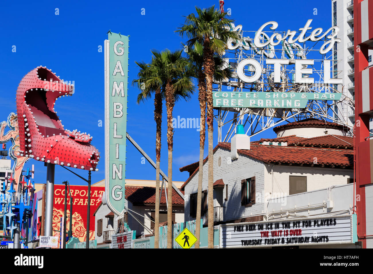 El Cortez Hotel, Fremont East District, Las Vegas, Nevada, USA Stock Photo  - Alamy