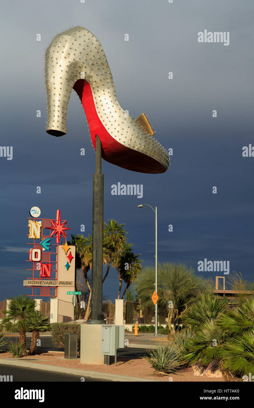 Neon Museum, Downtown District, Las Vegas, Nevada, USA Stock Photo