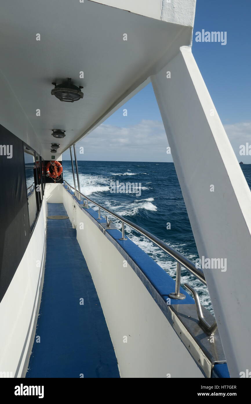 Ferry to La Graciosa from Lanzarote Stock Photo