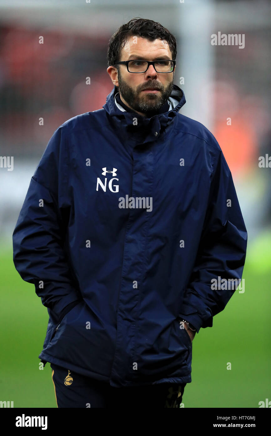 Tottenham Hotspur Head of sports science, fitness and conditioning Nathan Gardiner Stock Photo