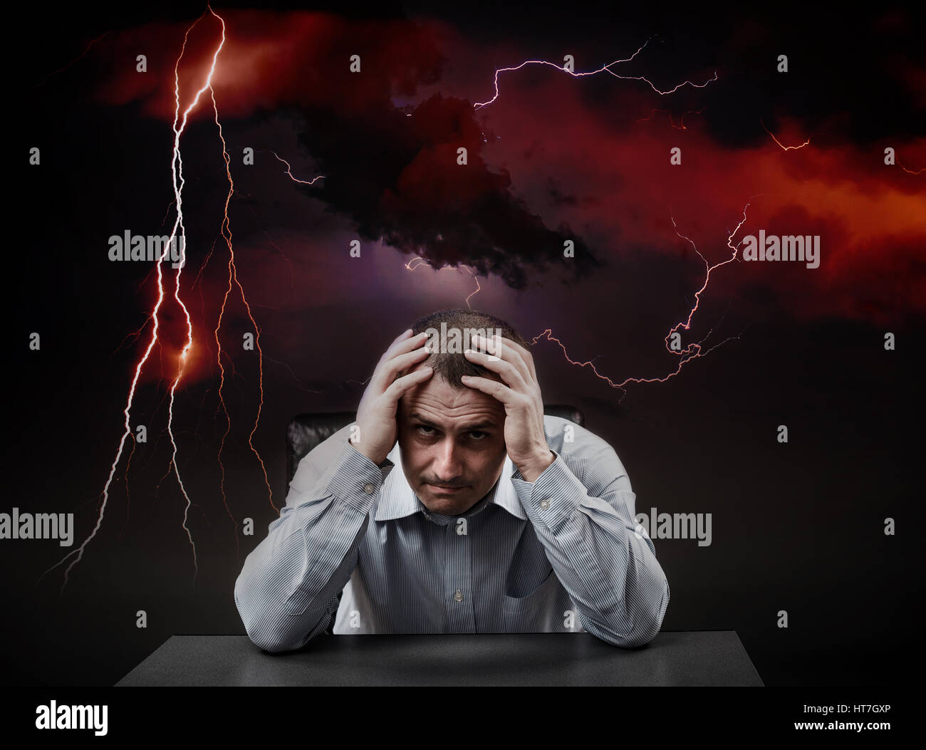 Man struck lightning hi-res stock photography and images - Alamy