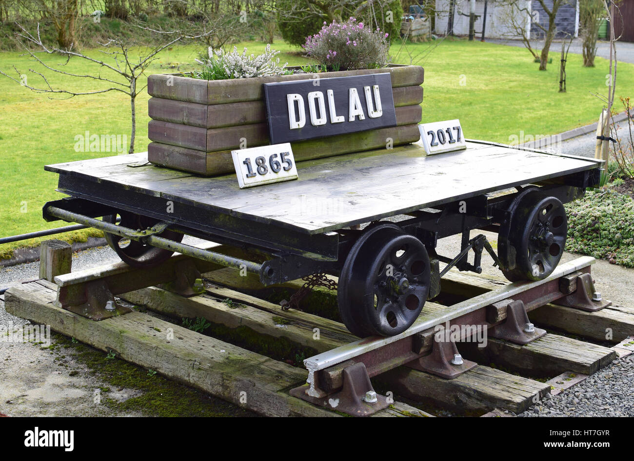 Dolau Station Mid Wales number 3653 Stock Photo