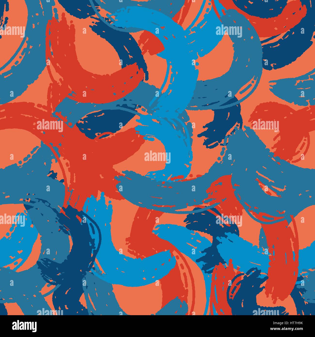 Seamless pattern with realistic paint splashes Stock Vector Image & Art ...