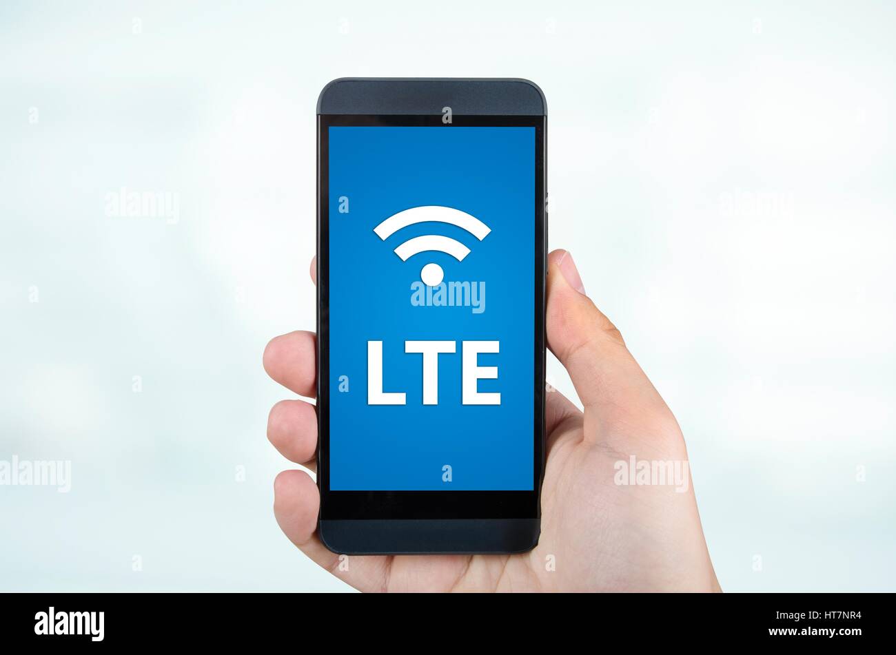 LTE high speed mobile internet connection device Stock Photo