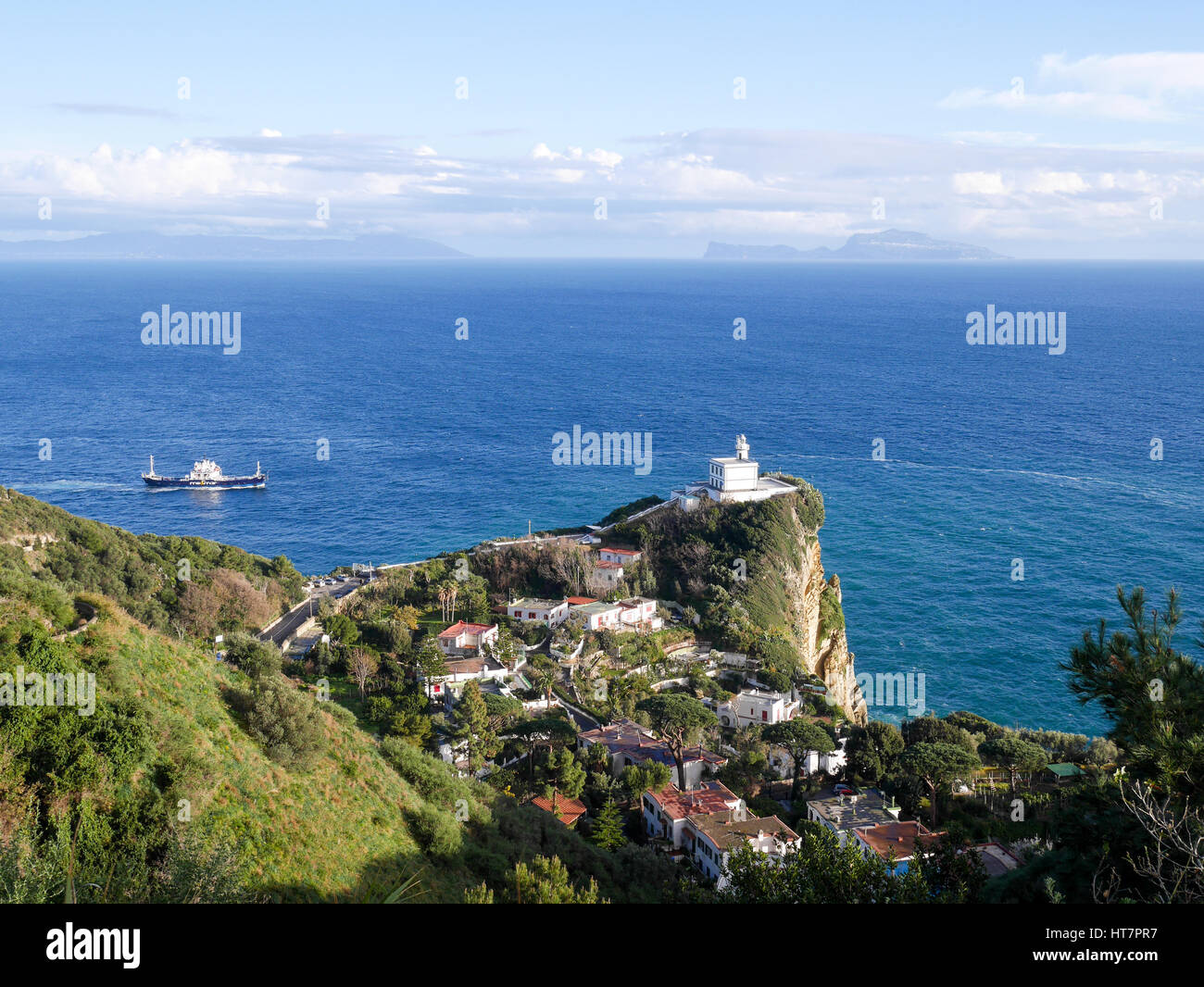 Faro di capo Miseno, spiaggia miseno, medmar Stock Photo Alamy